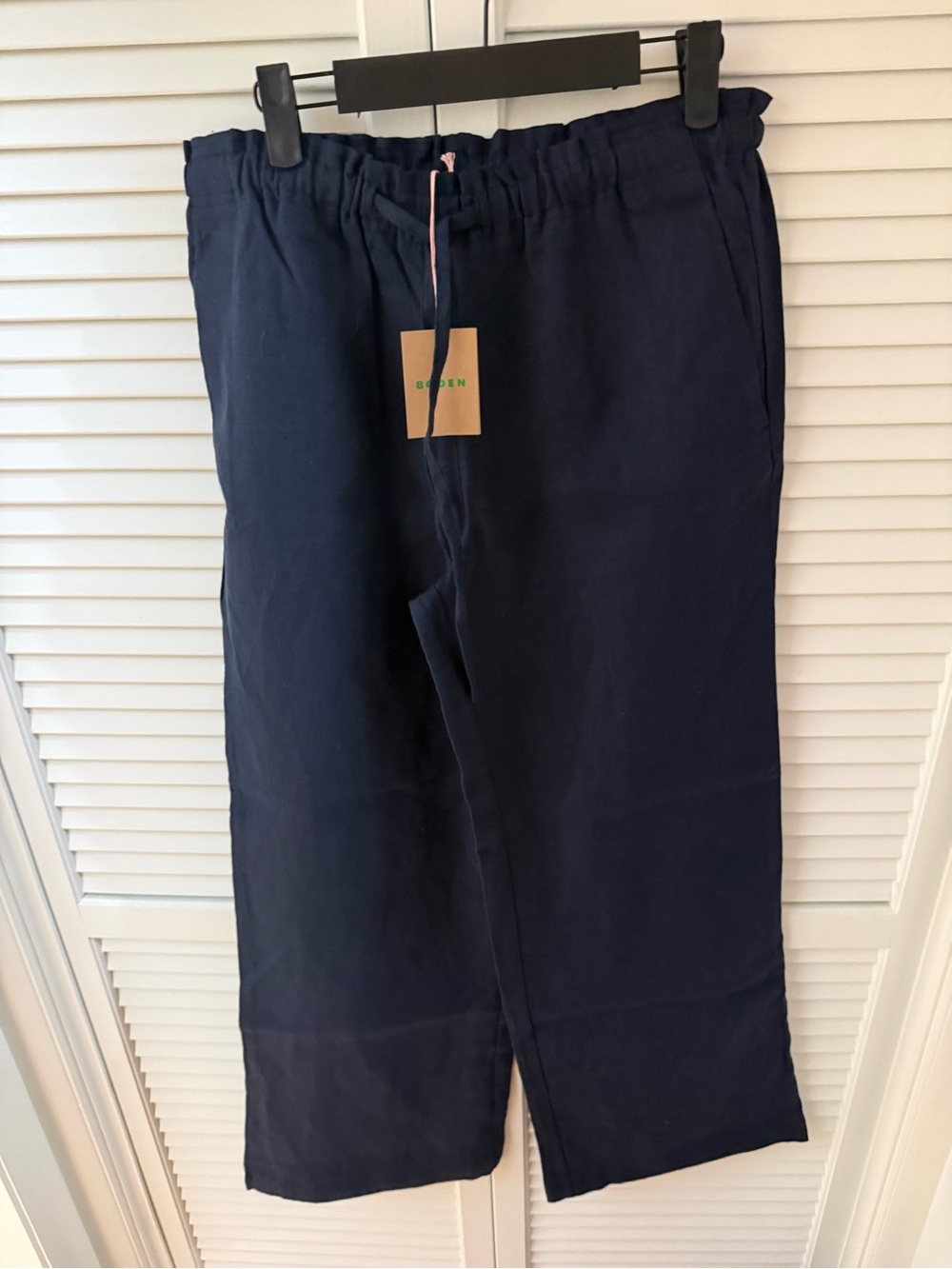 Boden Navy Wide-Leg Pants